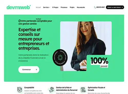 Projet de site internet Expert-comptable