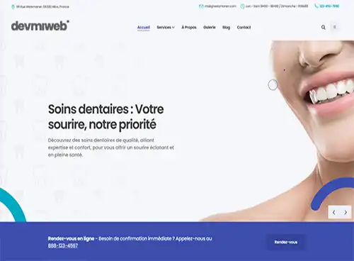 Projet de site internet Cabinet dentaire