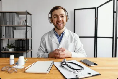 Médecin avec stéthoscope