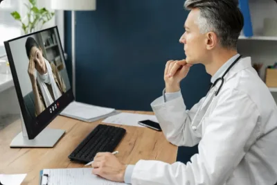 Médecin consultation patient