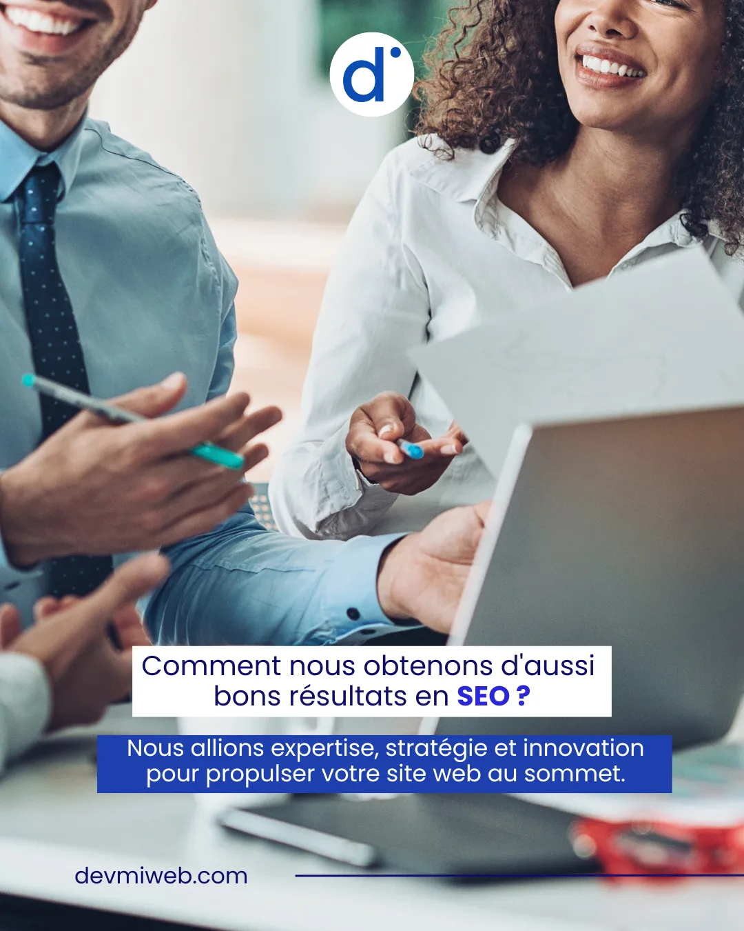 Référencement naturel SEO à Nice — services et résultats Devmiweb agence web