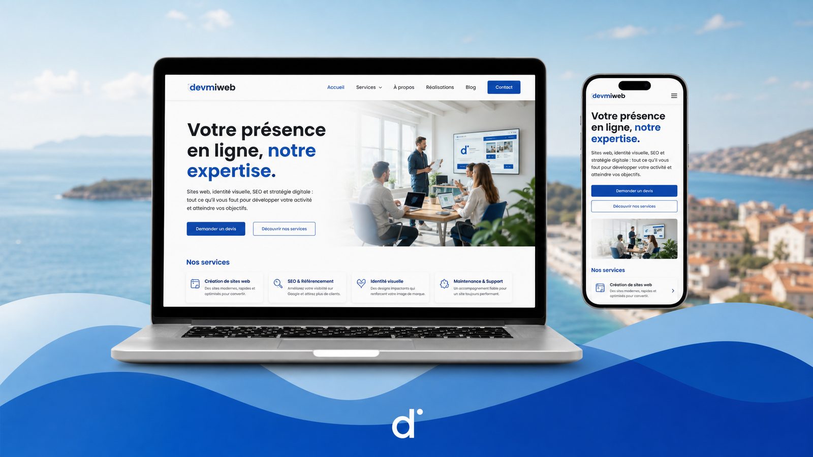 Création de site internet pour une entreprise de Grasse