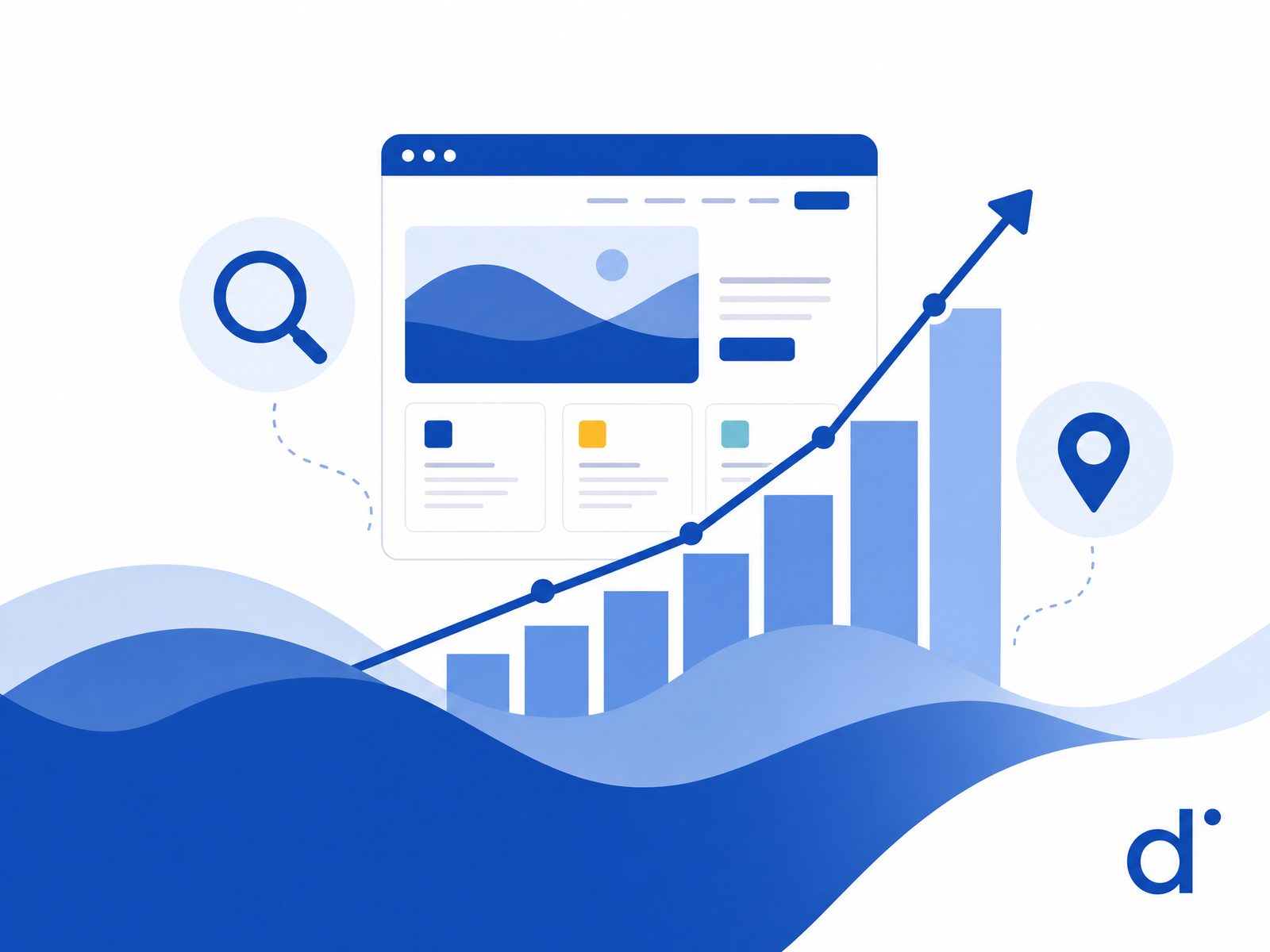 Progression de la visibilité d'un site sur Google