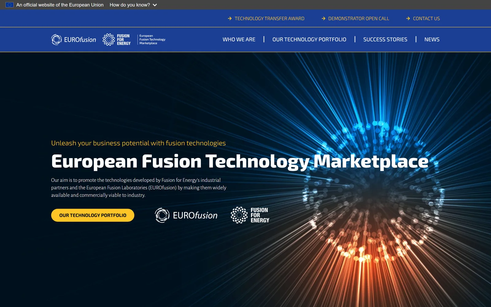Refonte du site European Fusion Technology Transfer