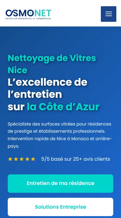 Site de Osmonet sur téléphone