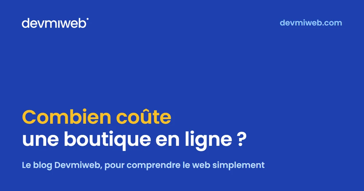combien coûte une boutique en ligne