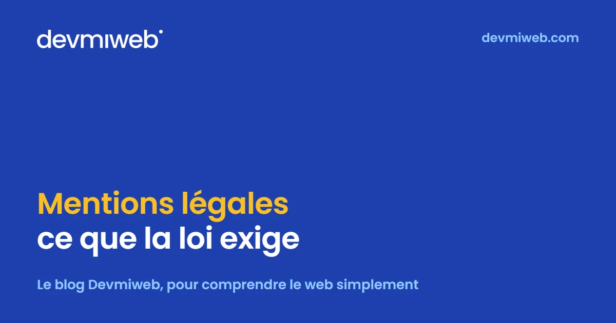 mentions légales site internet entreprise